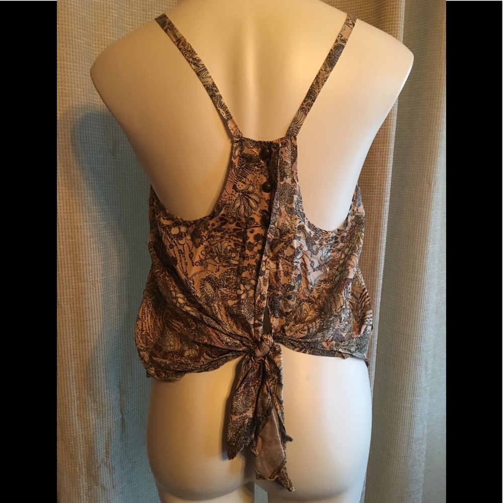 Patterson J. Kincaid silk floral tank top style shirt-